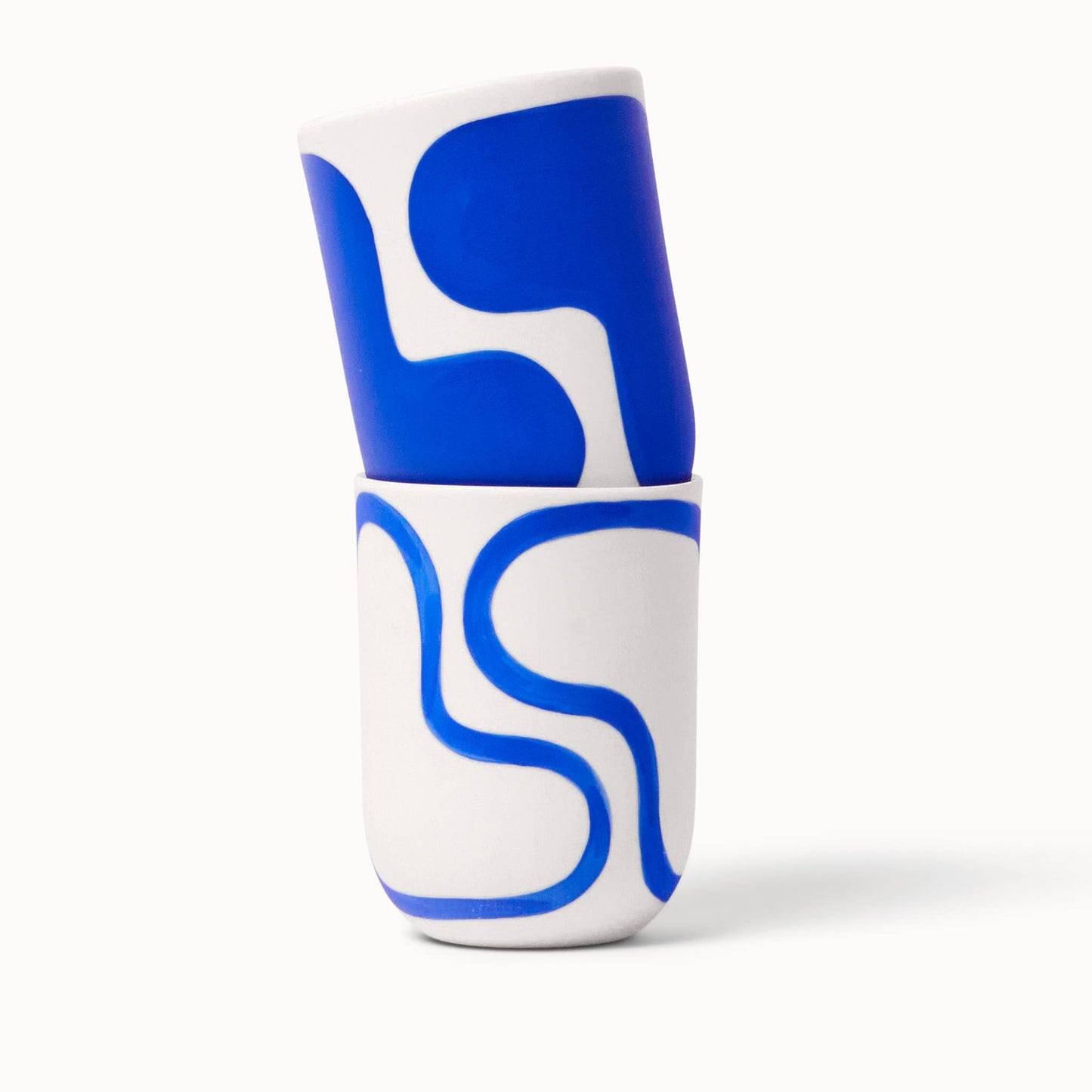Cobalt Outline Coffee Cup