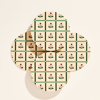 Tulip Windowpane Coasters