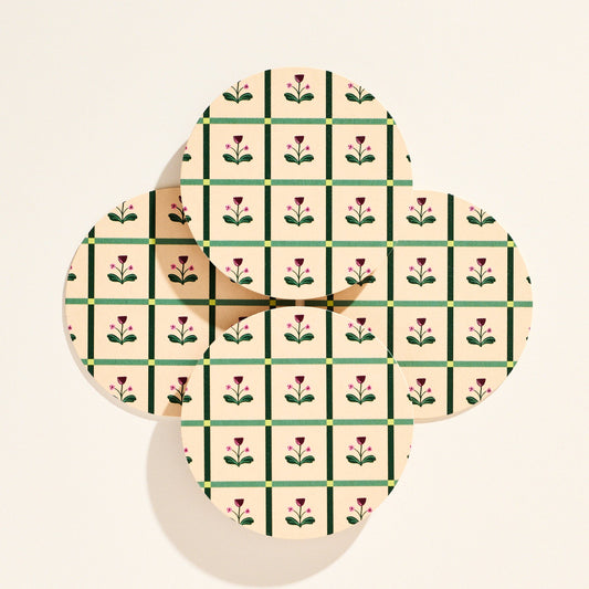 Tulip Windowpane Coasters