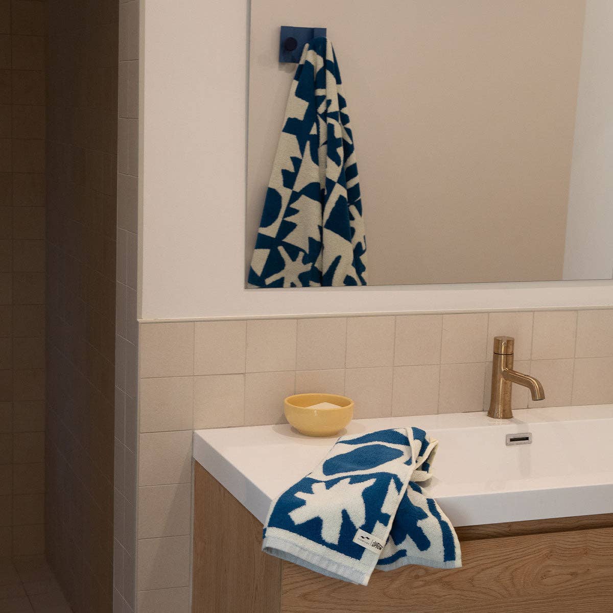 Upton Bath Towel - Navy | Upton x Slowtide