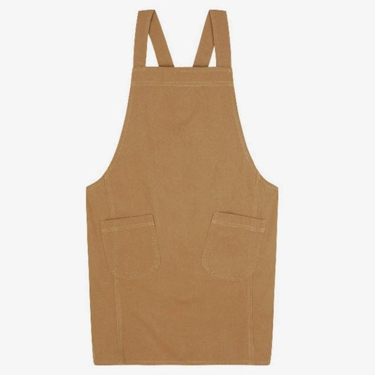 Brown apron on a white background