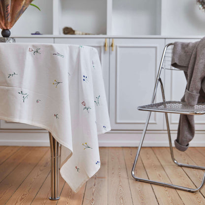 Flower Embroidered Tablecloth - 60 × 105"