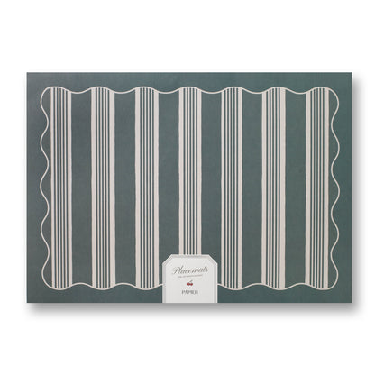 Stripes & Bites Paper Placemat Pad