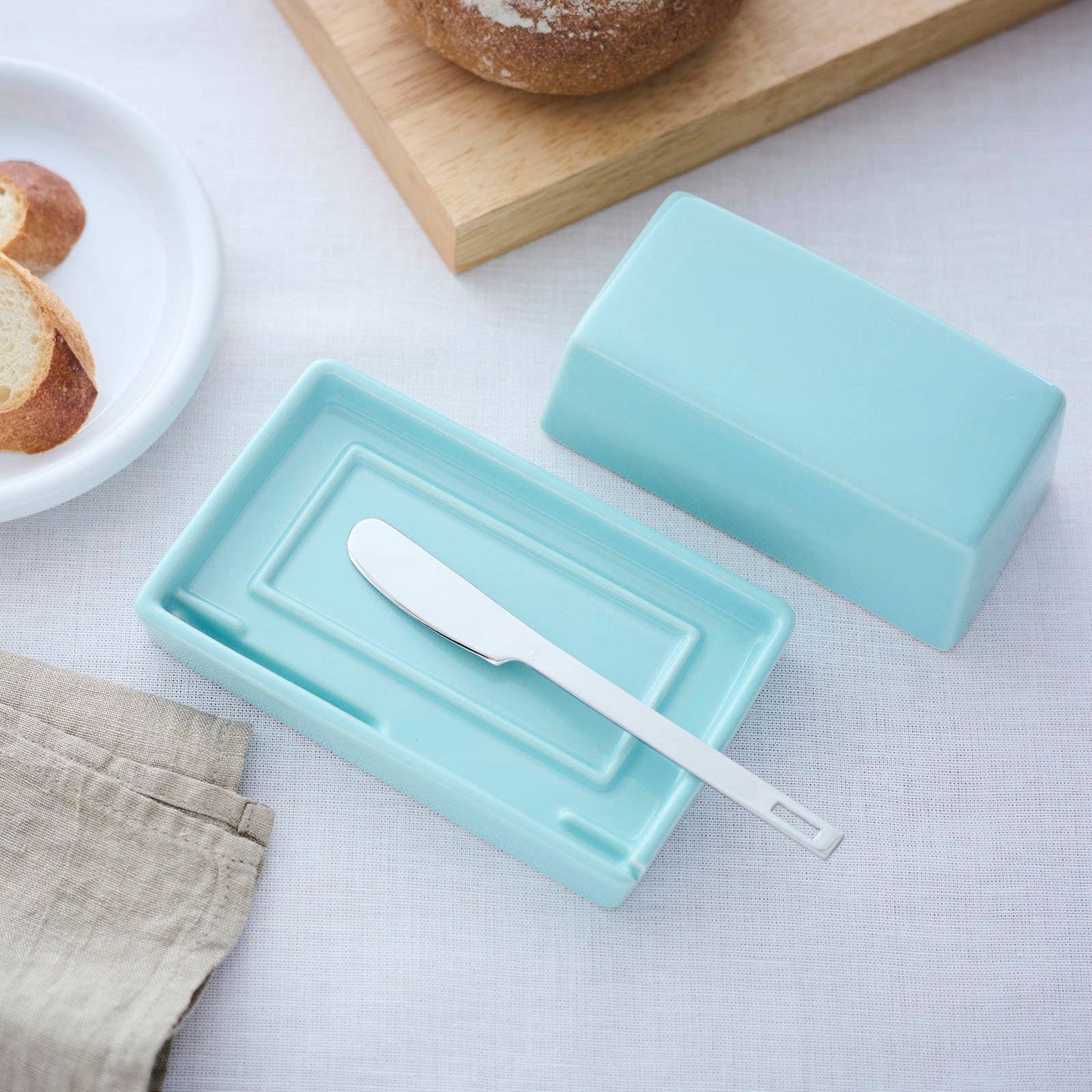 Butter Dish - Aqua Mist