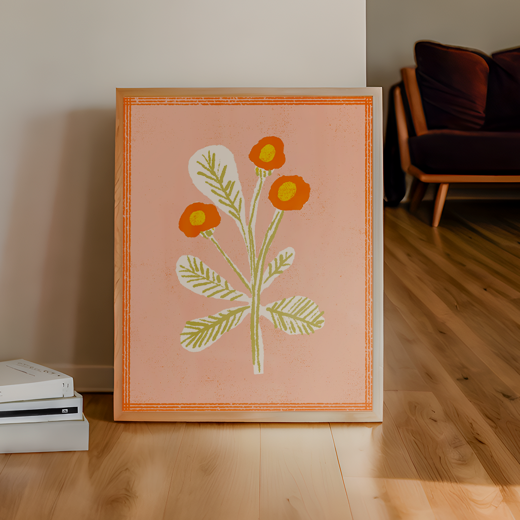 Three Flowers Art Print