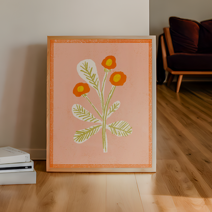 Three Flowers Art Print