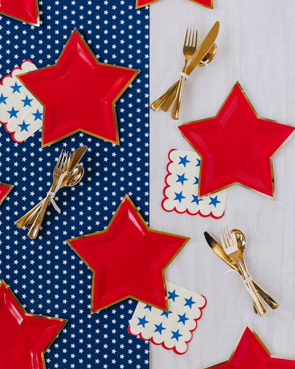 Stars with Scallop Edge Paper Napkins