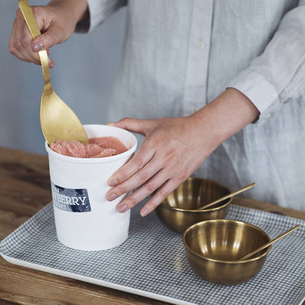Brass Gold Serving Spoon