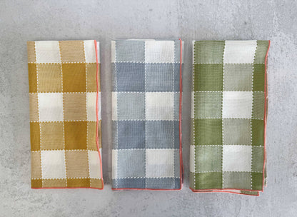 Check Cloth Napkins - S/4