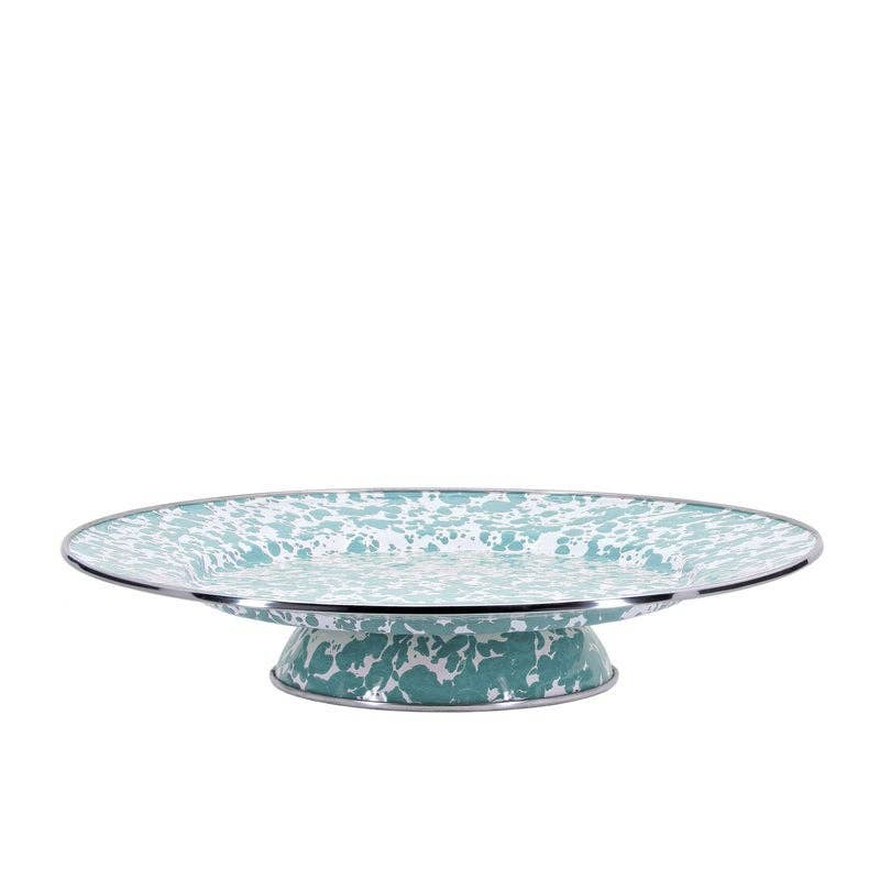 Enamelware Swirl Cake Plate