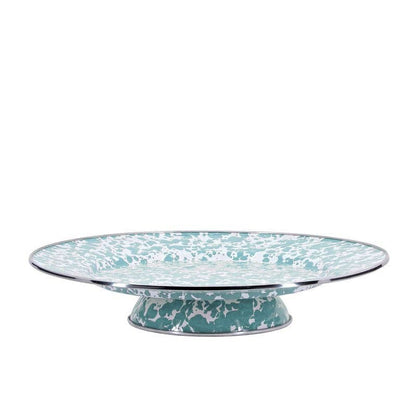 Enamelware Swirl Cake Plate