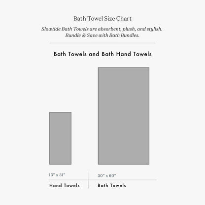 Upton Bath Towel - Navy | Upton x Slowtide