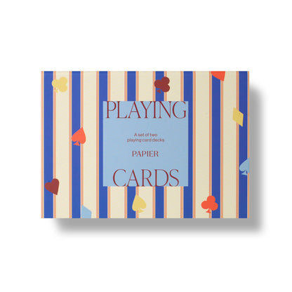 Suits & Stripes Playing Cards, Set of 2