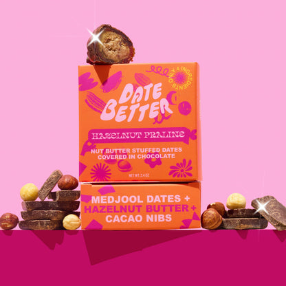 Hazelnut Praline - Chocolate covered dates