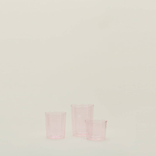 Colored Glassware, Set of 4 - Blush