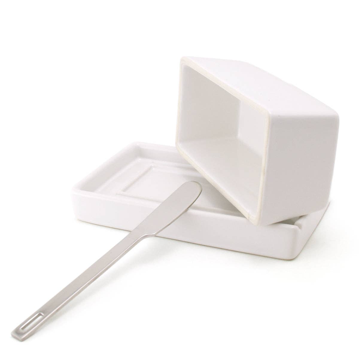 Butter Dish - White