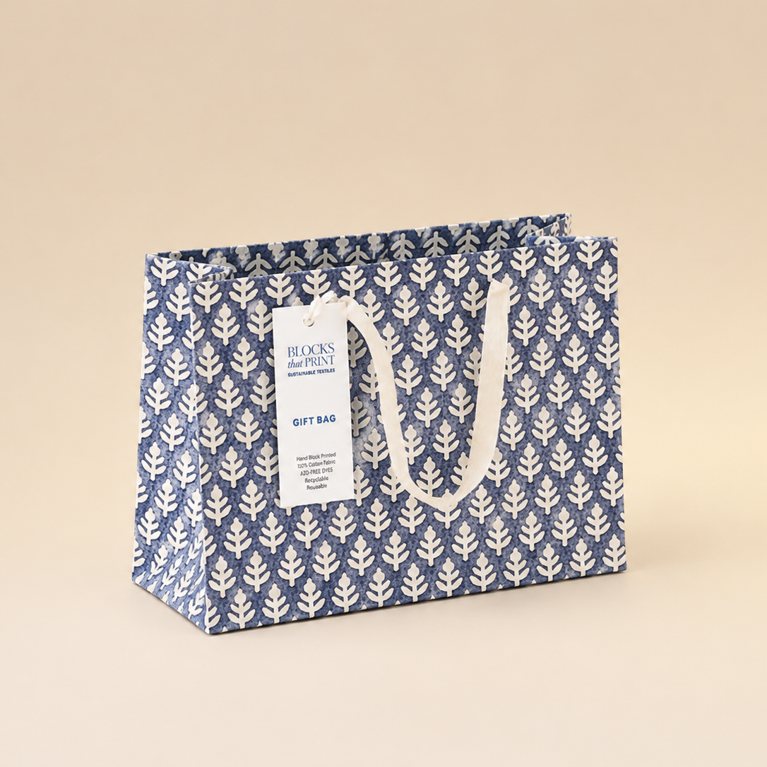 Lotus Buds Print Gift Bag