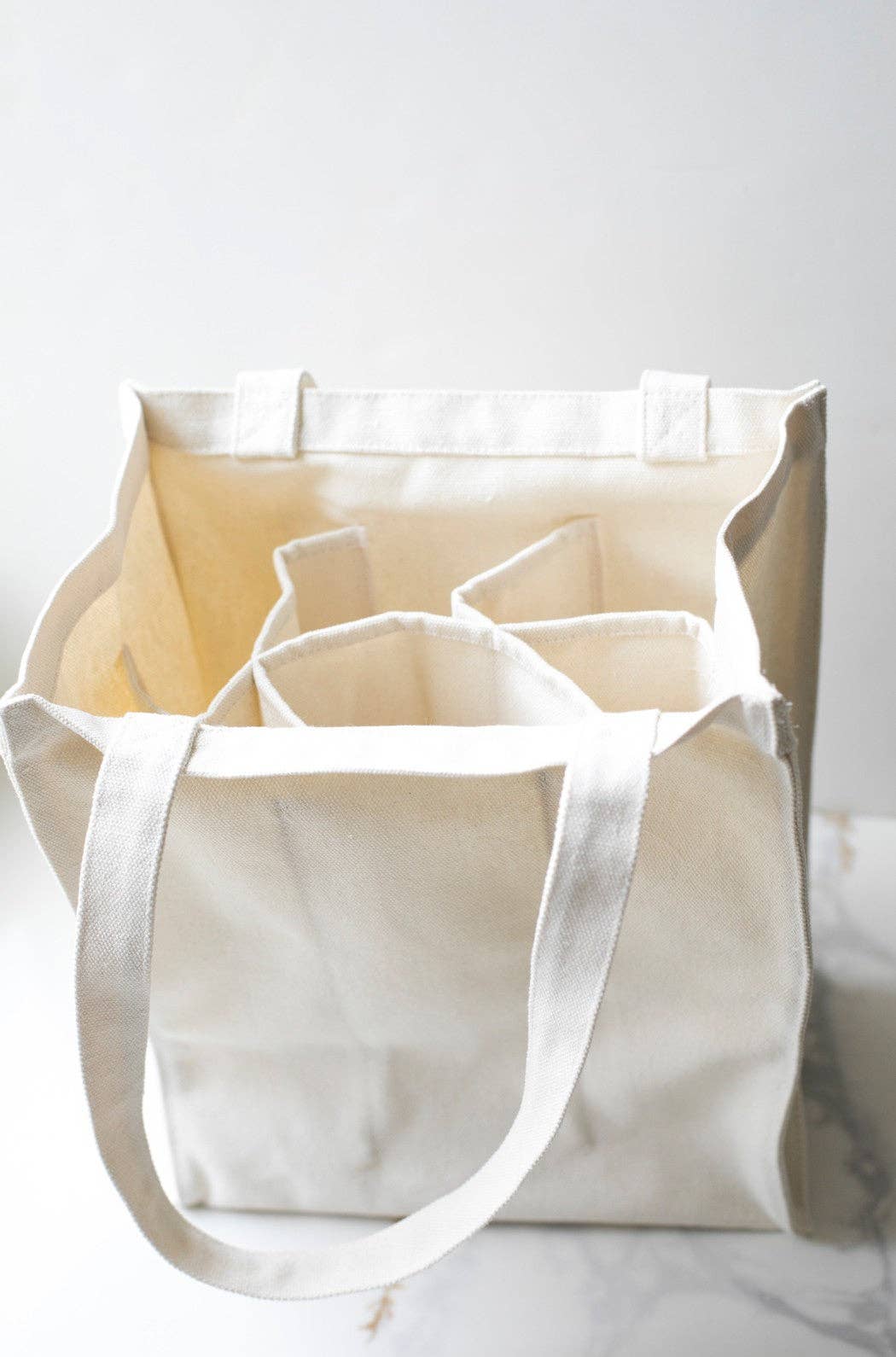 Wine Carrier Canvas Tote