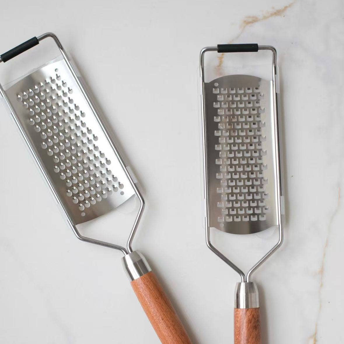 Cheese Grater with Walnut Wood Handle