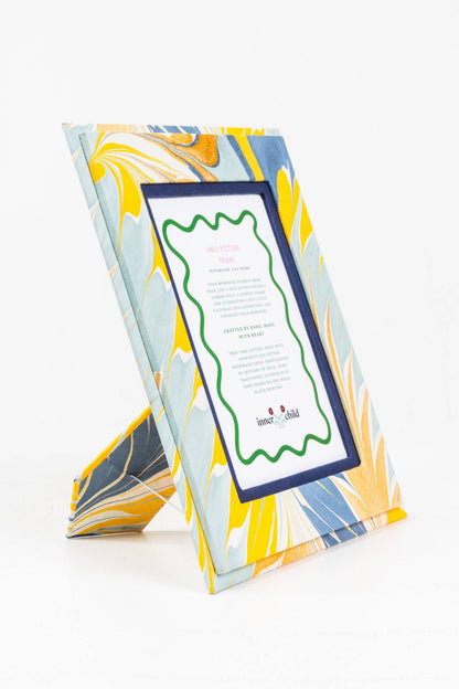 Hand-Marbled Picture Frame