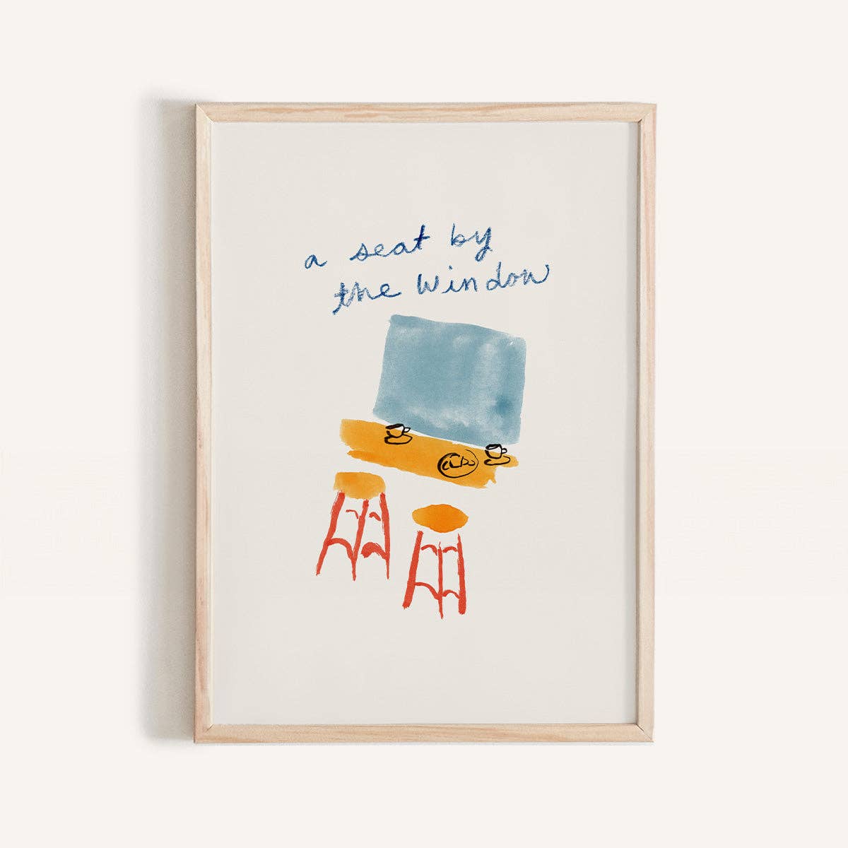 “A Seat by the Window” Mini Art Print