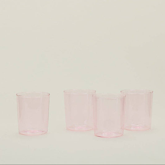 Blush Colored Glassware - S/4