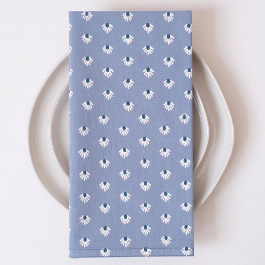 Aja Cloud Block Printed Napkins S/4
