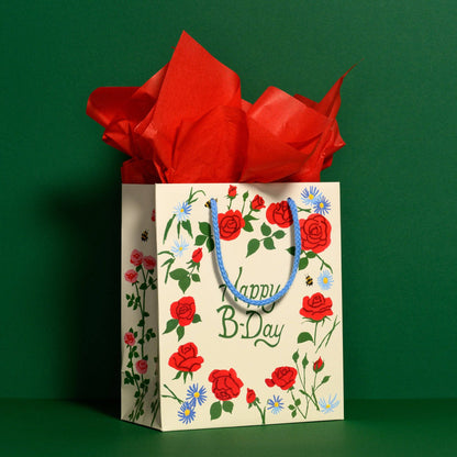 Red tissue paper