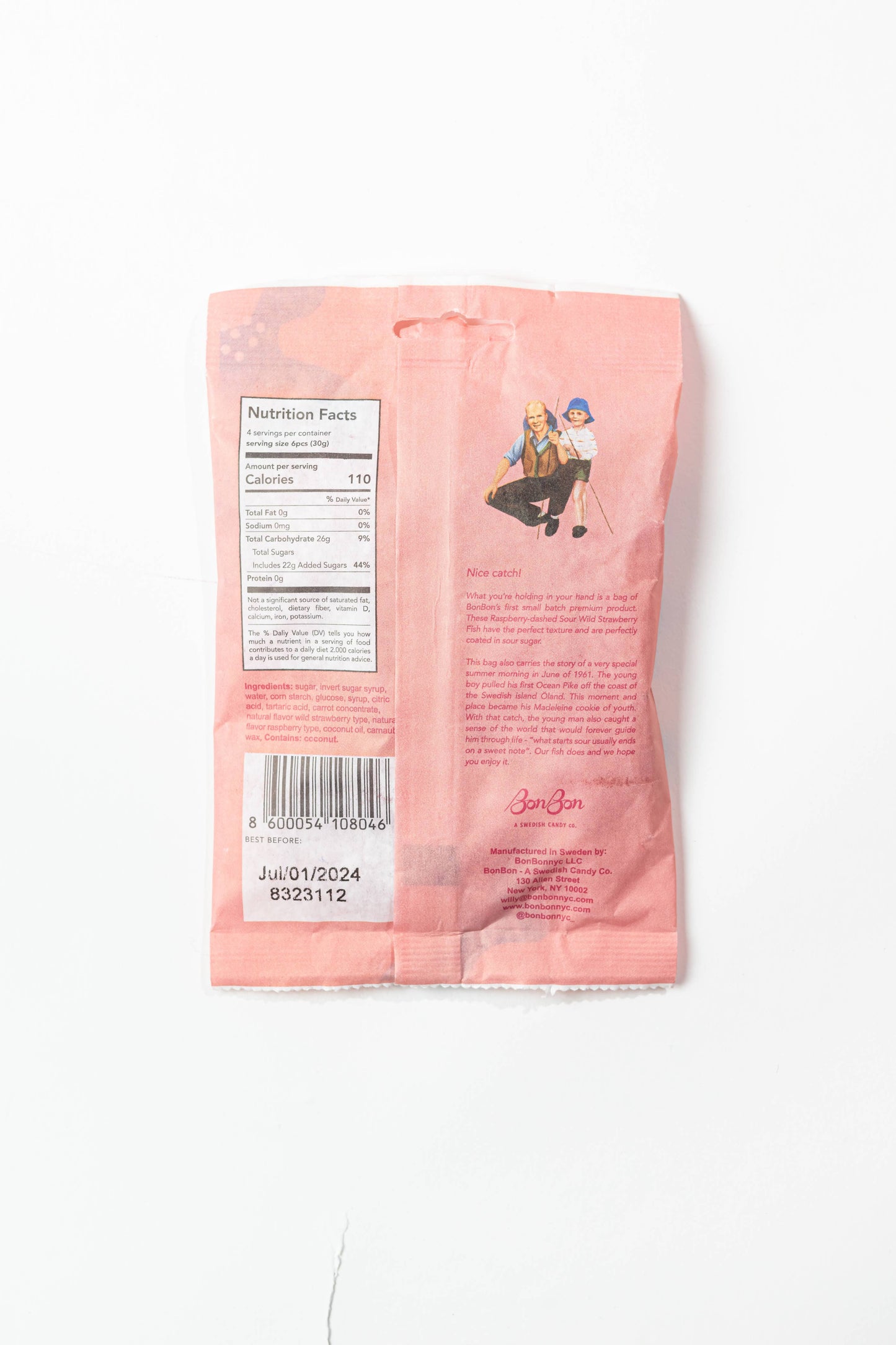 BonBon Sour Wild Strawberry Fish