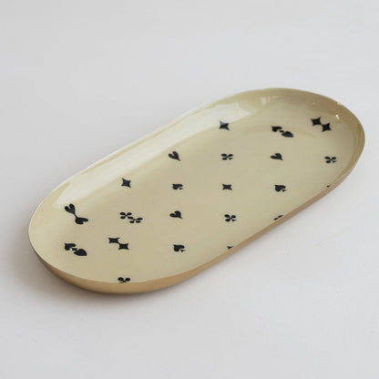 House of Suits Oval Enamel Tray