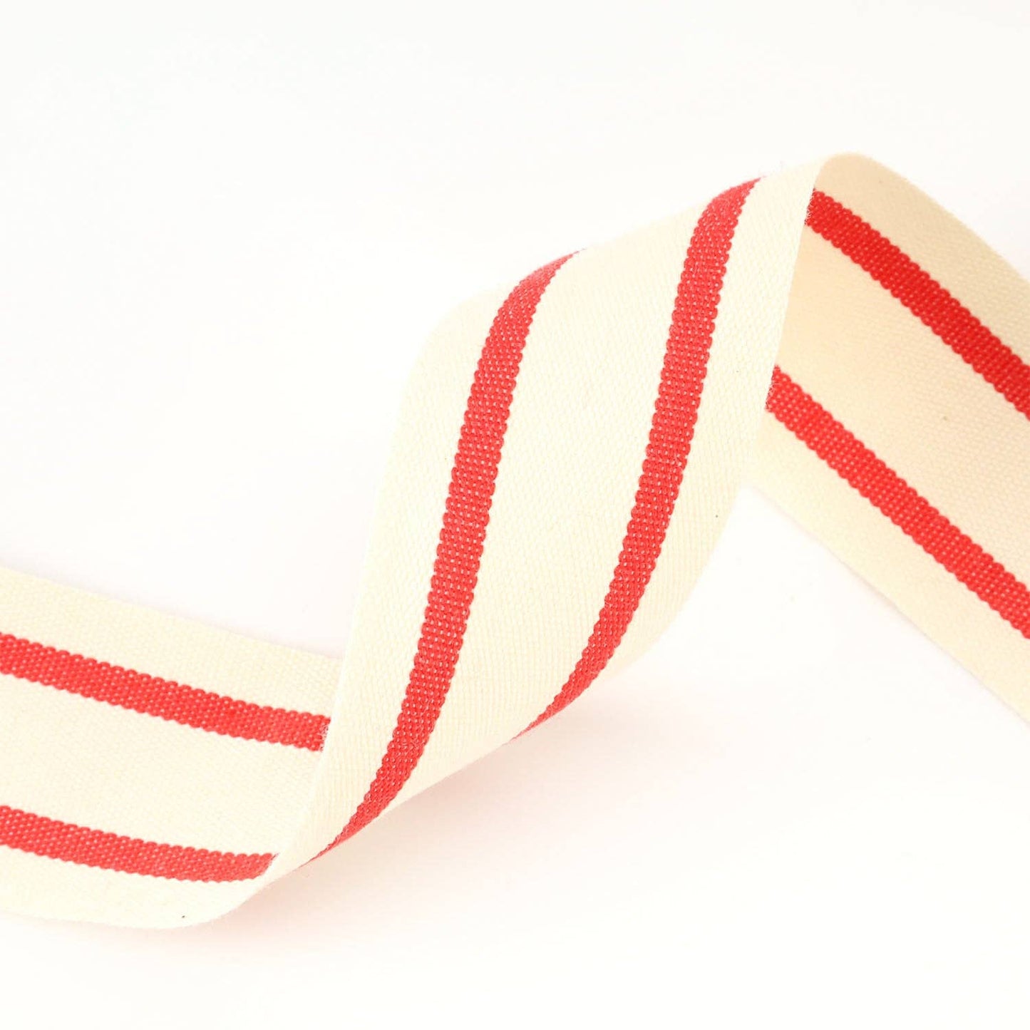 1 1/2" Striped Cotton Ribbon | 20 Yard Roll
