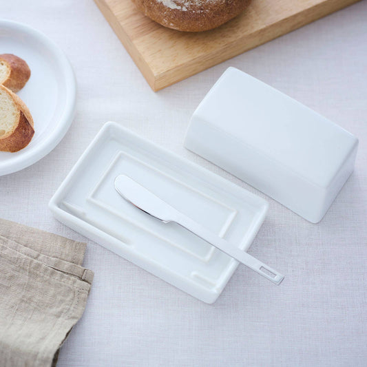 Butter Dish - White