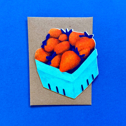 Farmers Market Finds Die-Cut Greeting Card Set - S/8