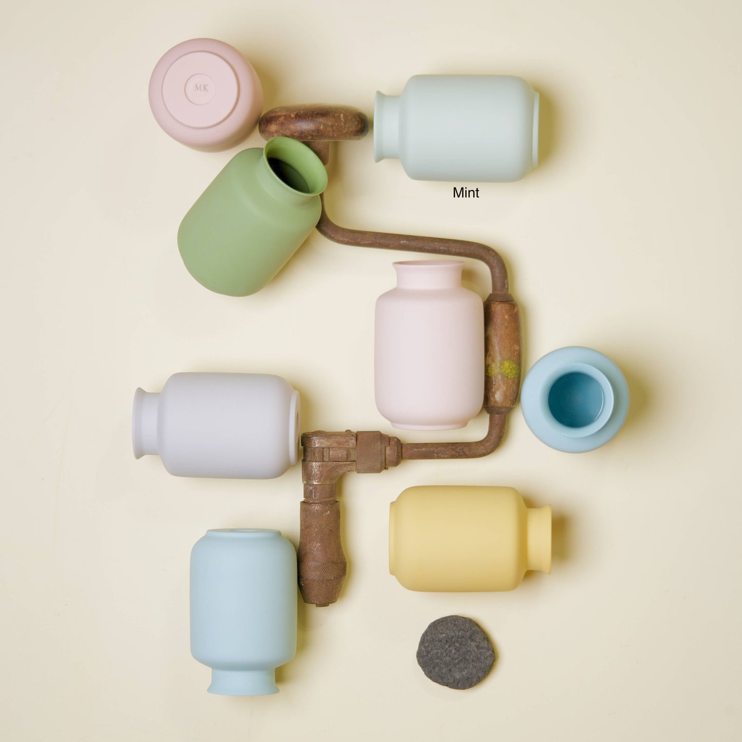 Matte Porcelain Mini Vase Milk Jar