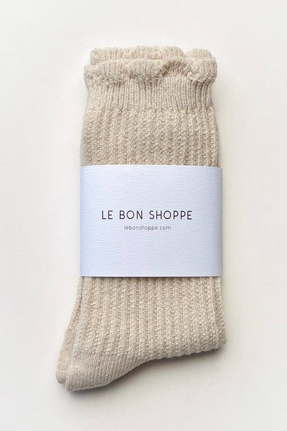 Linen Scallop Socks