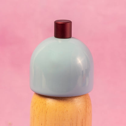 Salt & Pepper Grinder Set - Light Blue & Burgundy