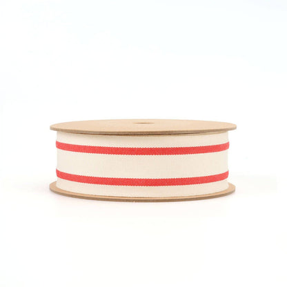 1 1/2" Striped Cotton Ribbon | 20 Yard Roll