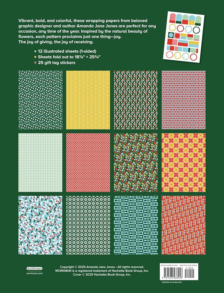Amanda Jane Jones Wrapping Paper: Florals