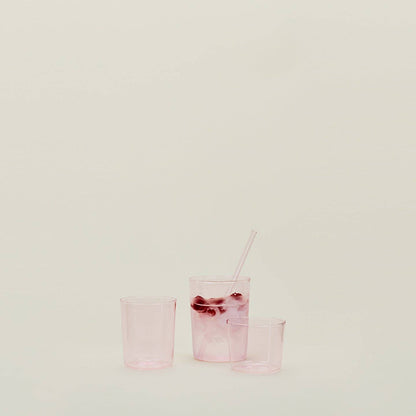 Colored Glassware, Set of 4 - Blush
