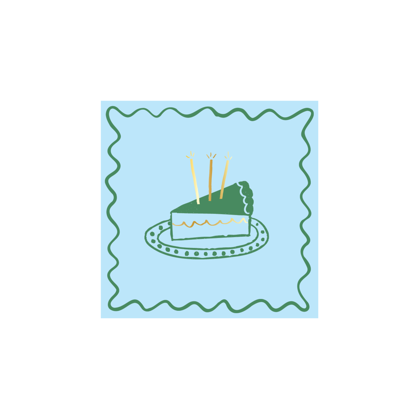 Blue Birthday Cocktail Napkins
