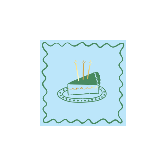 Blue Birthday Cocktail Napkins
