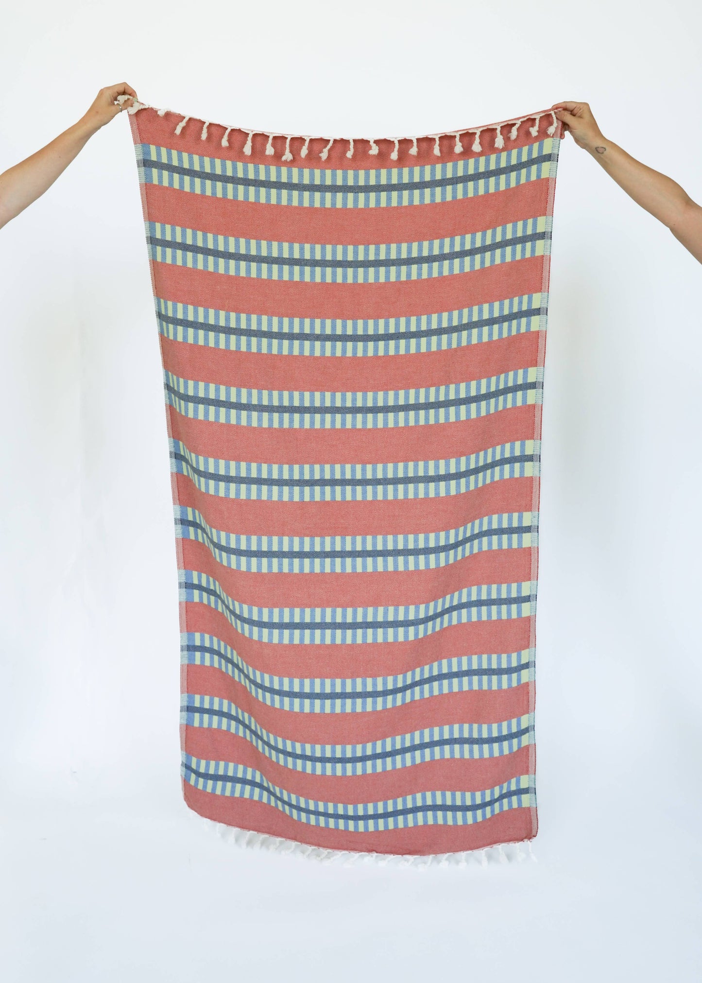 LATTICE TURKISH TOWEL: RUM PUNCH