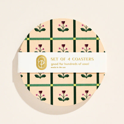 Tulip Windowpane Coasters