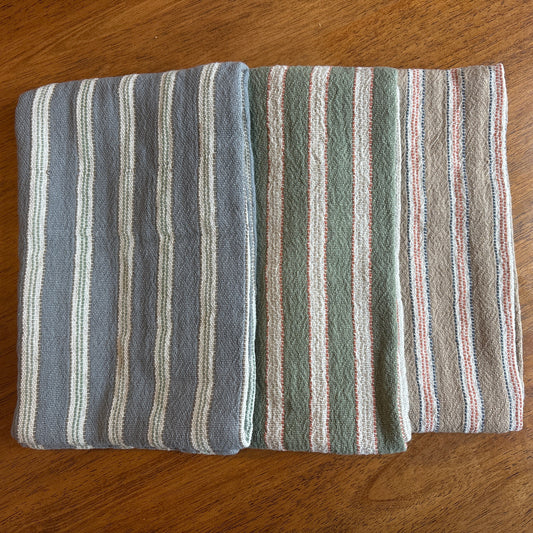Cotton Striped Tea Towel