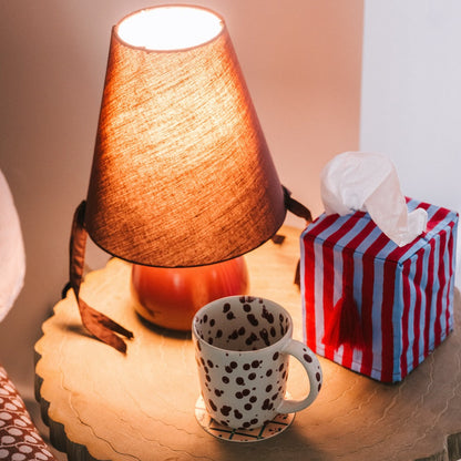 Stripes Blockprint Tissue Box Cover