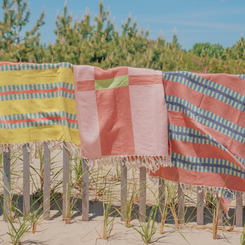 LATTICE TURKISH TOWEL:  LEMON SPRITZ