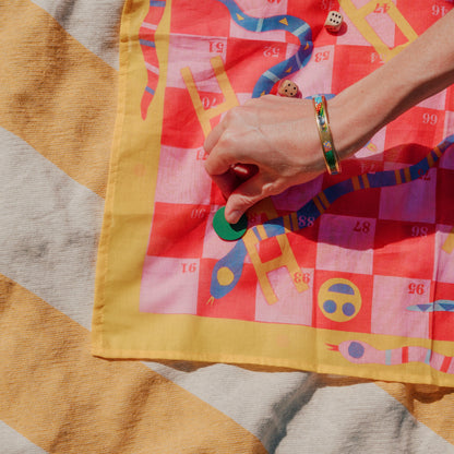 Snakes and Ladders Bandana Board Game