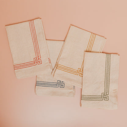 Napkins w/ Embroidery Edge - S/4