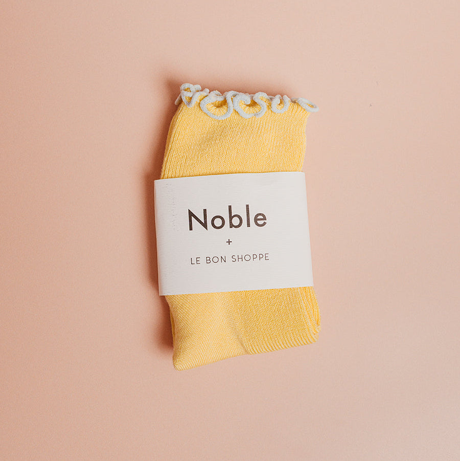 Ruffled Modal Socks