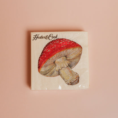 Mushroom Cocktail Napkin